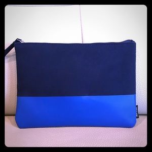 Jack Spade Navy/Royal Blue Travel Zip Pouch Bag